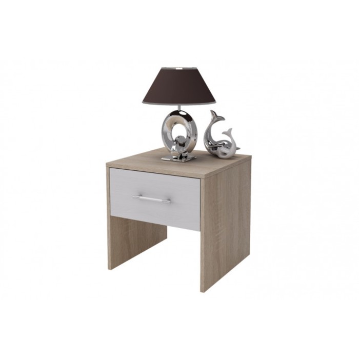 Тумба "Грейс-4", ЛДСП, цвет дуб сонома/белый