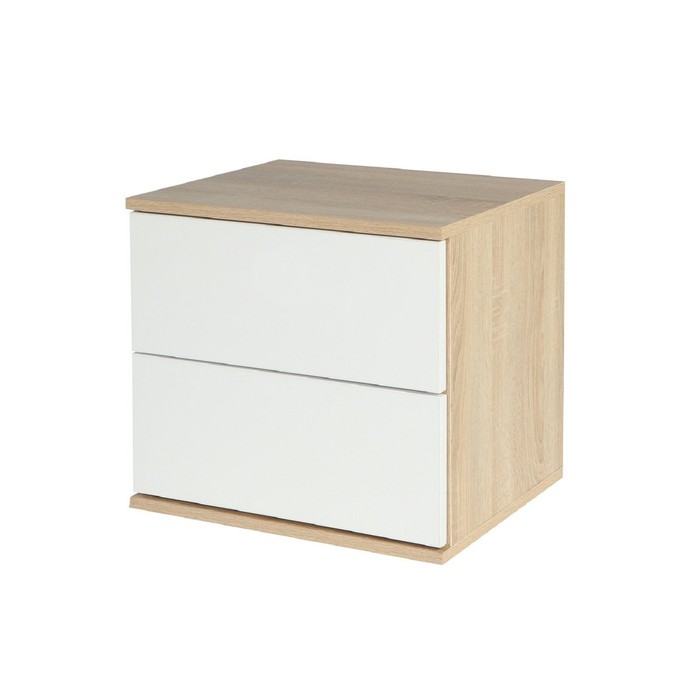 Тумба прикроватная "Оптима-2", ЛДСП, цвет белый