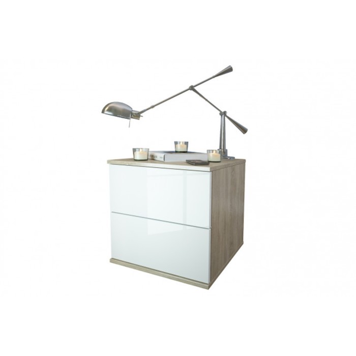 Тумба прикроватная "Оптима-1", ЛДСП, цвет белый