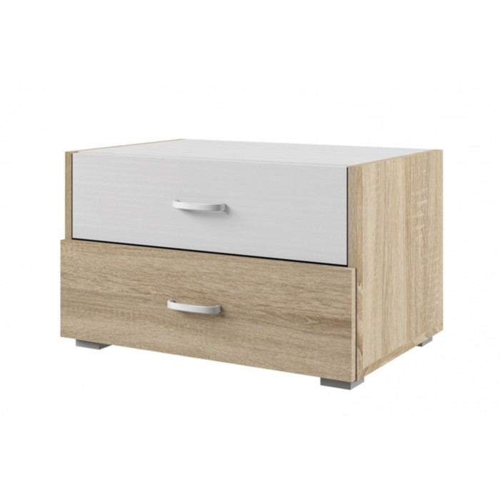 Тумба "Модена", ЛДСП, цвет дуб сонома/белый