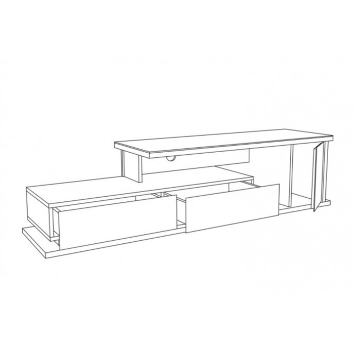 Тумба для ТВ "Сольда", ЛДСП, цвет белый