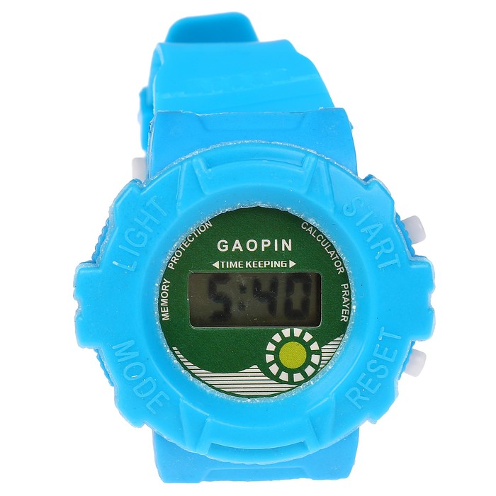 Часы наручные дет. электронные, с силик ремешком, классические, микс, 23см