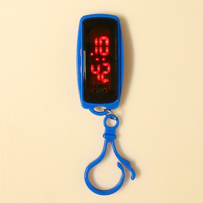 Часы детские на брелоке. электронные, пластик, микс, 1,5*3*6см