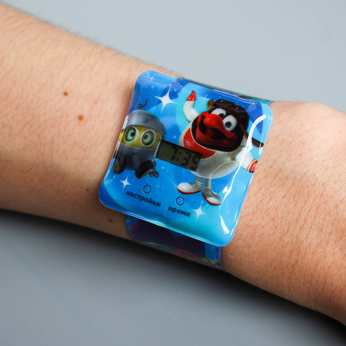 Часы наручные электронные СМЕШАРИКИ "Пин код", 22,5 х 4,5 см