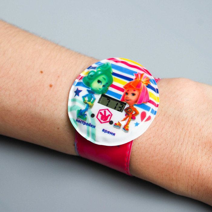 Часы наручные электронные ФИКСИКИ "Найди Фиксика внутри", 22,5 х 4,5 см
