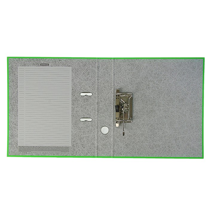 Папка-регистратор А4, 50мм Neon, разборный, зелёный, пластиковый карман, картон 2мм, вместимость 350 листов