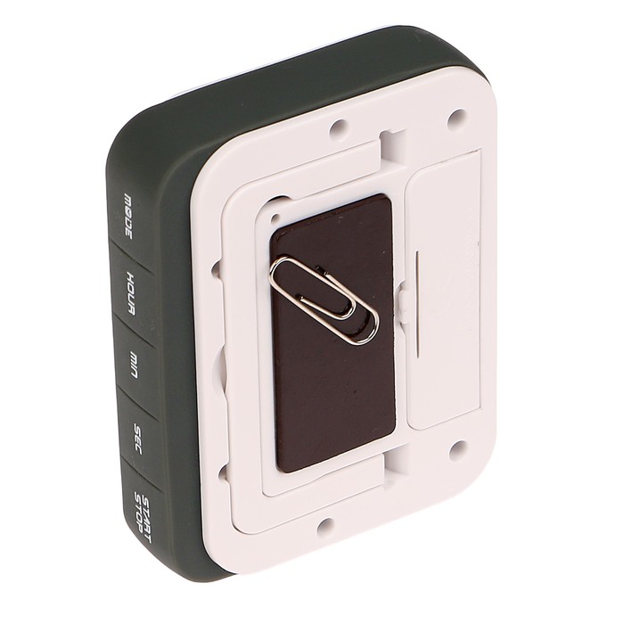 Электронные часы-будильник, время, секундомер, бат 1AАА, силикон, микс, 2х8.2х6.5 см