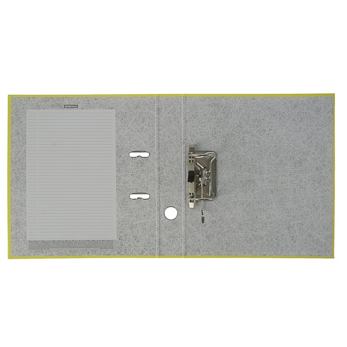 Папка-регистратор А4, 50мм Neon, разборный, желтый, пластиковый карман, картон 2мм, вместимость 350 листов