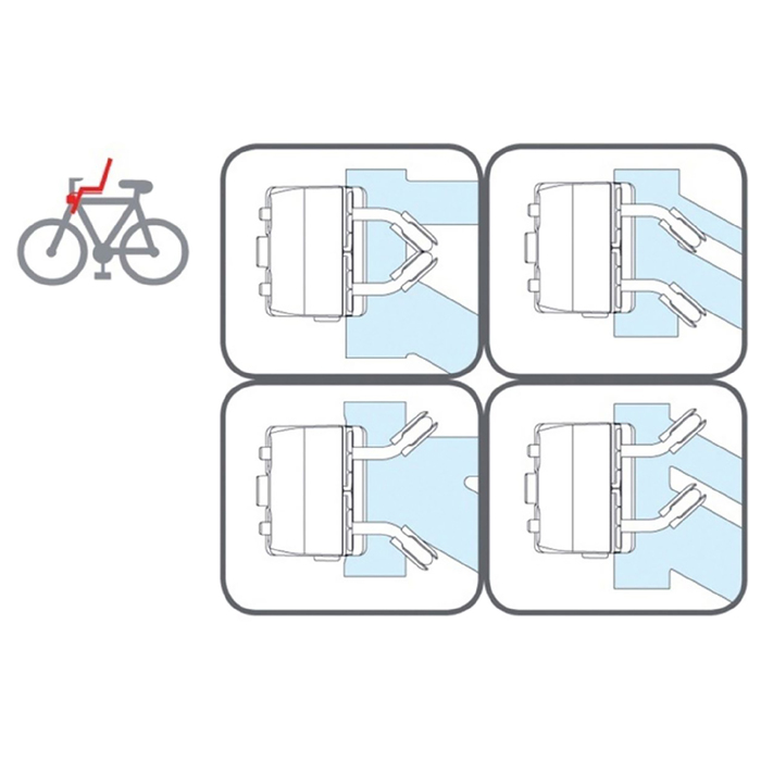 Велокресло переднее Bellelli Rabbit B-Fix, цвет синий