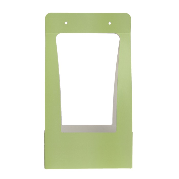 Переноска для цветов, "Сумка", салатовый 22 х 11 х 39 см