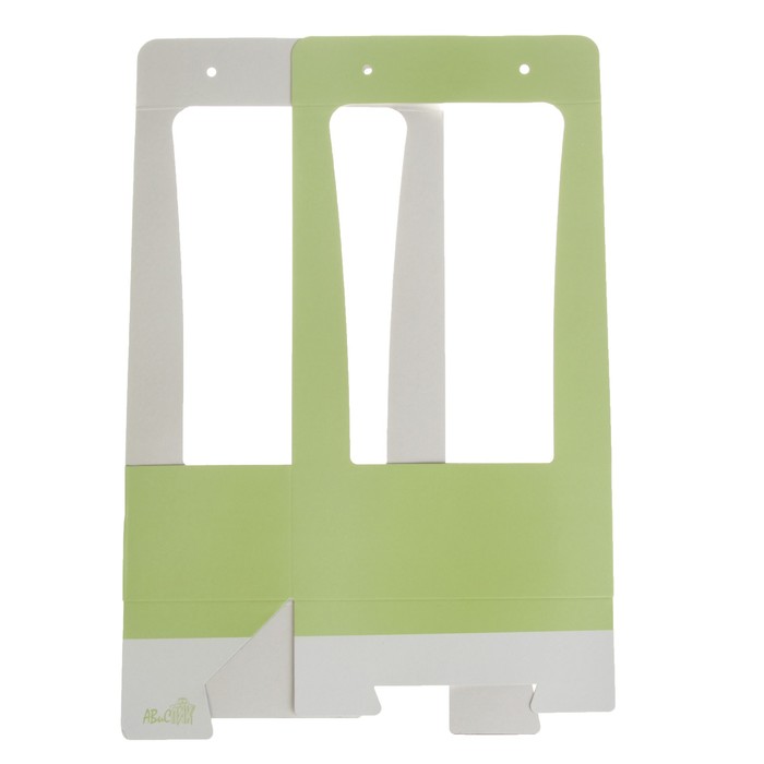 Переноска для цветов, "Сумка", салатовый 22 х 11 х 39 см