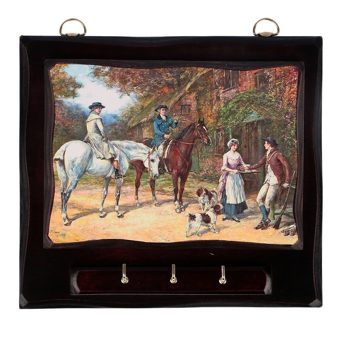 Ключница открытая "Встреча" 18х18 см