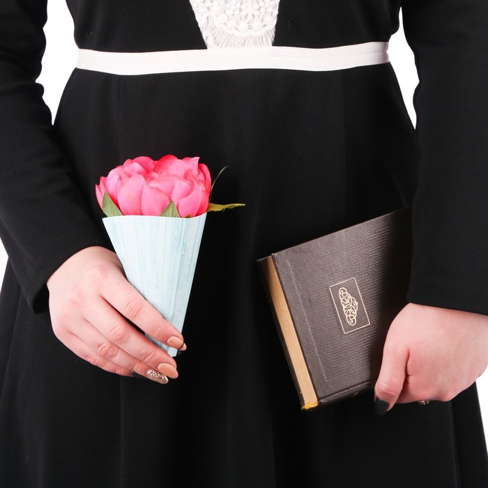 Мини‒конусный пакет «Цветные досочки», 21х13 см