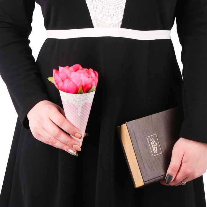 Мини‒конусный пакет «Вкусный рожок», 21 х 13 см