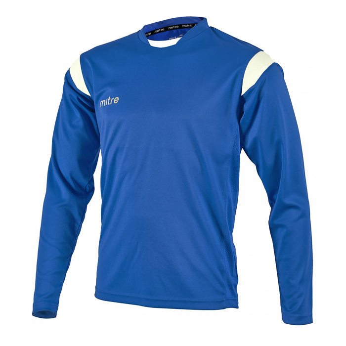 Футболка игровая MITRE MOTION юниор син/бел дл рукав размер S