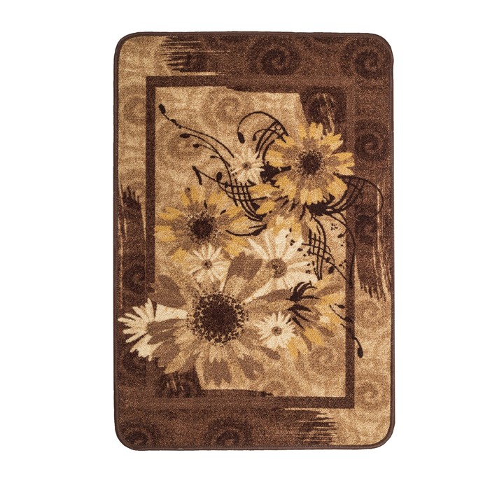 Ковер Ромашка 772 100х120 см, фелт, полиамид, 220 гр/м