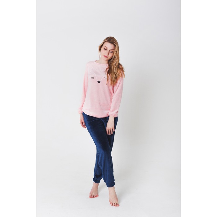 Джемпер женский KAFTAN "Fox" персик, р-р 46-48, 100% п/э, велсофт