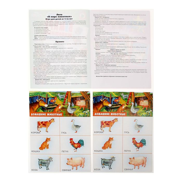 Лото "В мире животных"