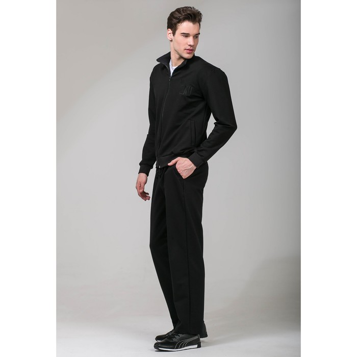 Костюм спортивный мужской MINAKU, размер 52, цвет чёрный