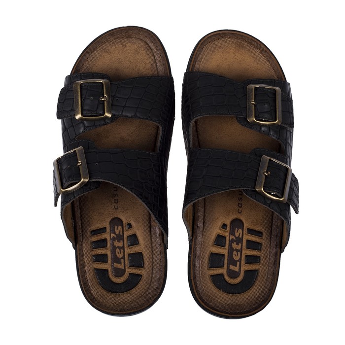 Туфли летние открытые мужские арт. LAM20342-01, цвет серый, размер 44