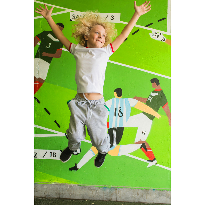 Брюки для мальчика MINAKU "Динозавры", рост 134-140 см, цвет серый