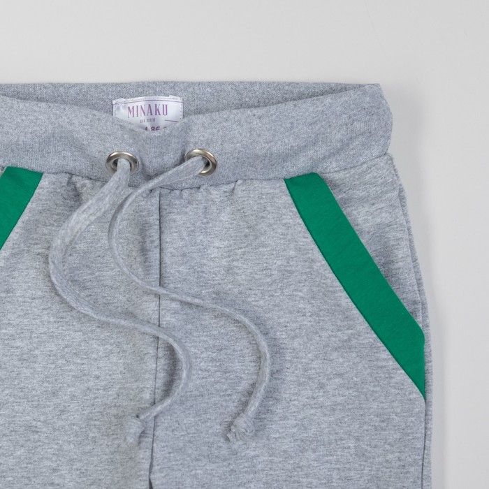 Брюки для мальчика MINAKU "Динозавры", рост 146-152 см, цвет серый