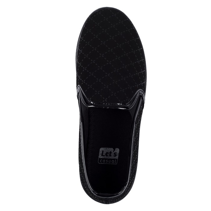 Слипоны женские арт. LKW40198-01, цвет чёрный, размер 39