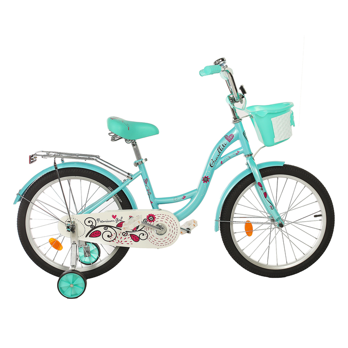 Велосипед 20" Graffiti Premium Girl RUS, цвет бирюзовый