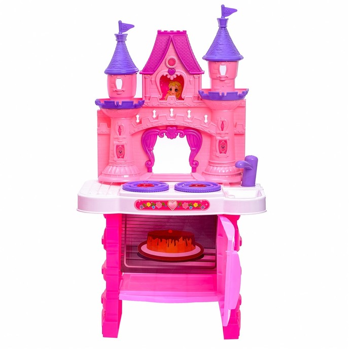 Игровой модуль в виде замка "Кухня мечты" с аксессуарами, световые и звуковые эффекты