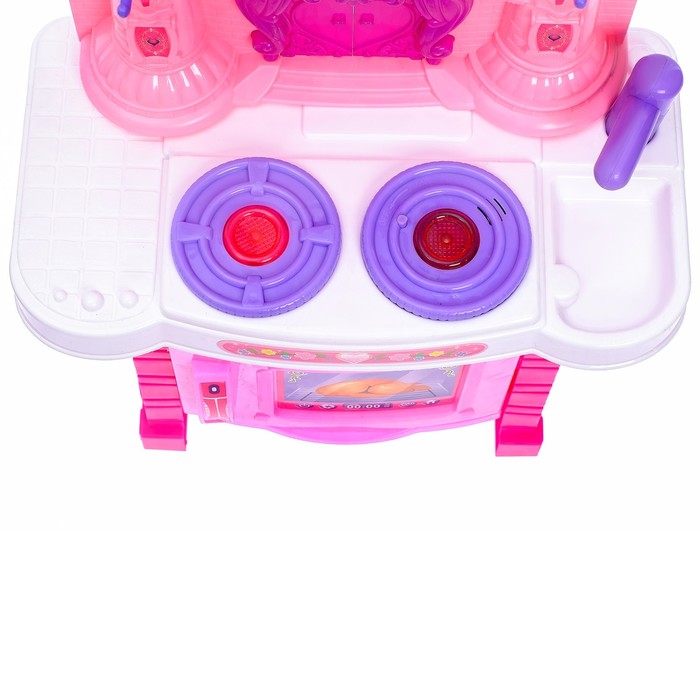 Игровой модуль в виде замка "Кухня мечты" с аксессуарами, световые и звуковые эффекты