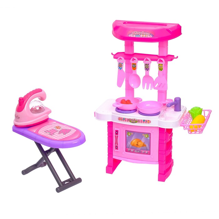 Игровой модуль "Мамина помощница": кухня, гладильная доска, утюг