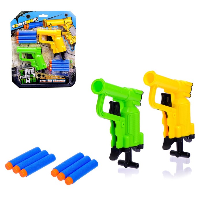 Набор пистолетов "Мини гангстер", стреляют мягкими пулями