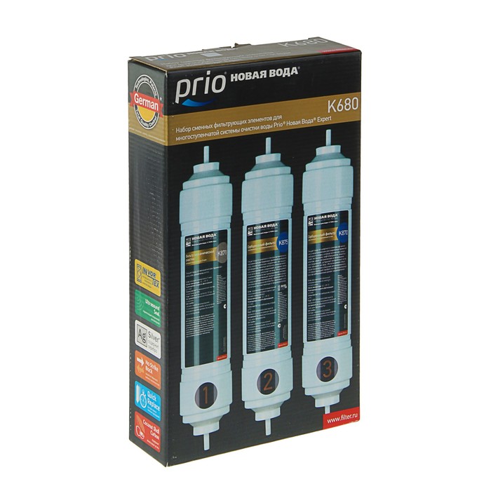 Комплект картриджей Prio "Новая Вода" К680, для водоочистителя М 200