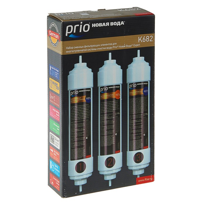 Комплект картриджей Prio "Новая Вода" К682, для водоочистителя М 305