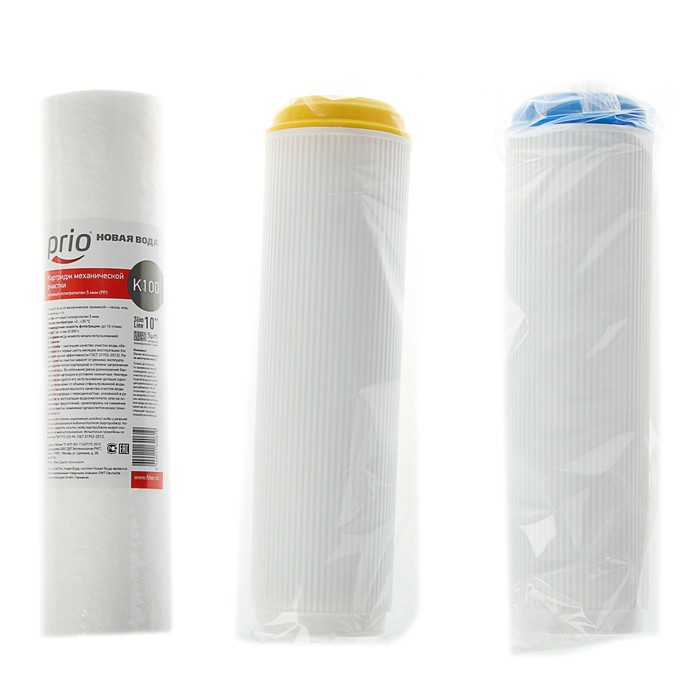 Набор картриджей Prio "Новая Вода" К603, для Е300, Е310, в комплект входит К100, К205, К300 351503