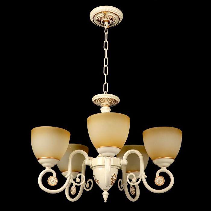 Люстра 8309/5 "Джиневра" E27 8х40Вт молочный 58х58х44 см