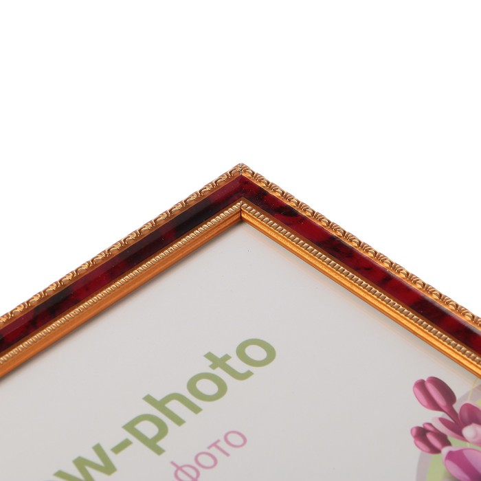 Фоторамка пластик Еллоу Фото 21x30 Кружево 138-8 красный мрамор