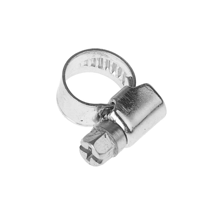 Хомут червячный NN W1, диаметр 8-12 мм, ширина ленты 9 мм, оцинкованный