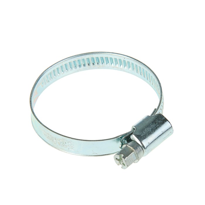 Хомут червячный NN W1, диаметр 32-50 мм, ширина ленты 9 мм, оцинкованный