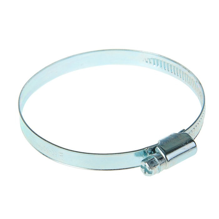 Хомут червячный NN W1, диаметр 60-80 мм, ширина ленты 9 мм, оцинкованный