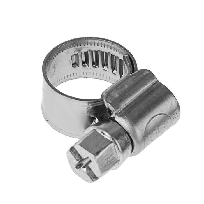 Хомут червячный NN W2, диаметр 8-12 мм, ширина ленты 9 мм, нержавеющая сталь