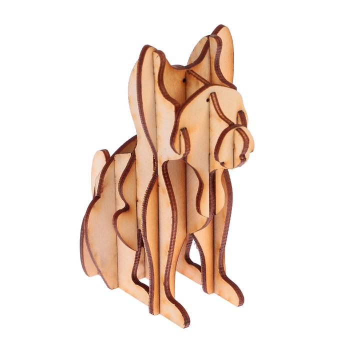 Фигурка для декора из фанеры  "Собака", 10х12х6 см