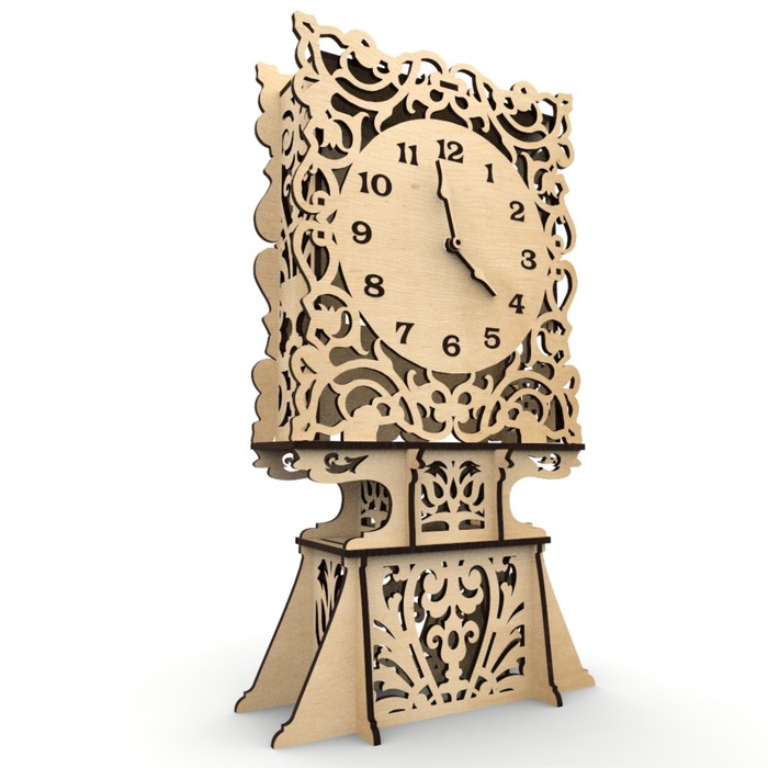 Часы сувенирные из фанеры "Хранитель времени" набор 17 деталей 16х30х15 см