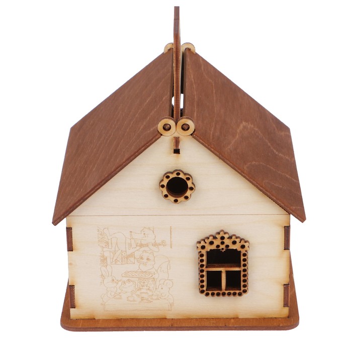 Чайный домик из фанеры "Теремок" 16,5х13,5х16,5 см