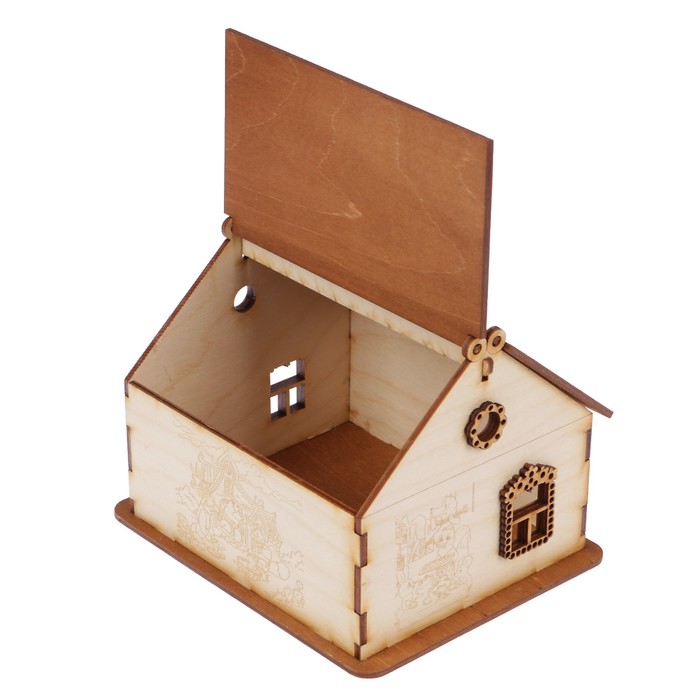 Чайный домик из фанеры "Теремок" 16,5х13,5х16,5 см