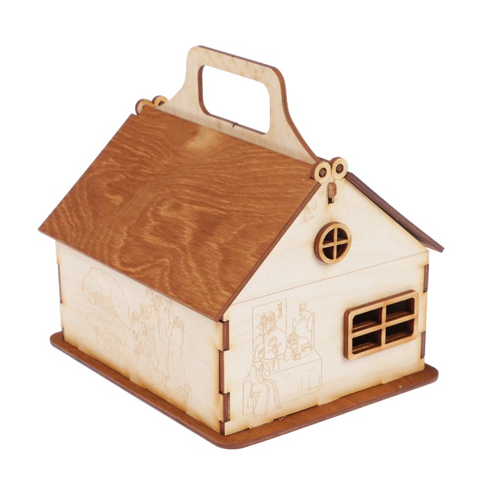 Чайный домик из фанеры "Весна" 16,5х13,5х16,5 см