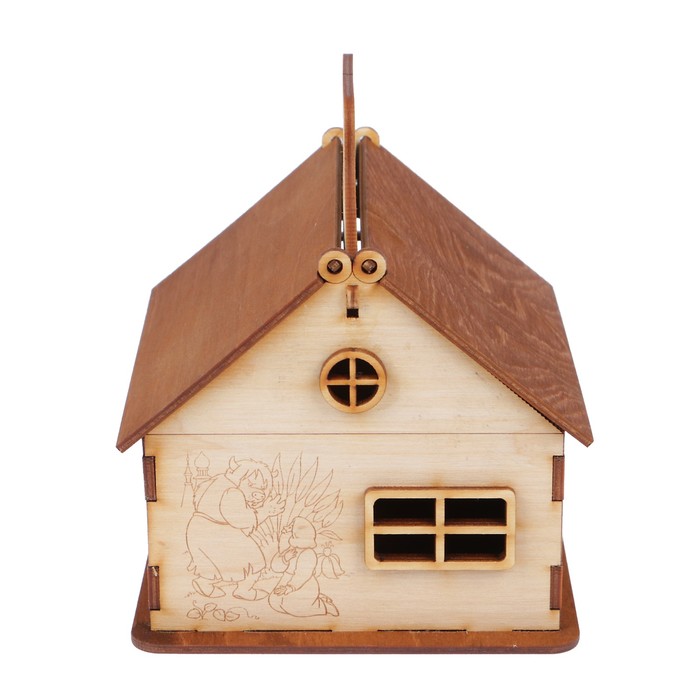 Чайный домик из фанеры "Весна" 16,5х13,5х16,5 см