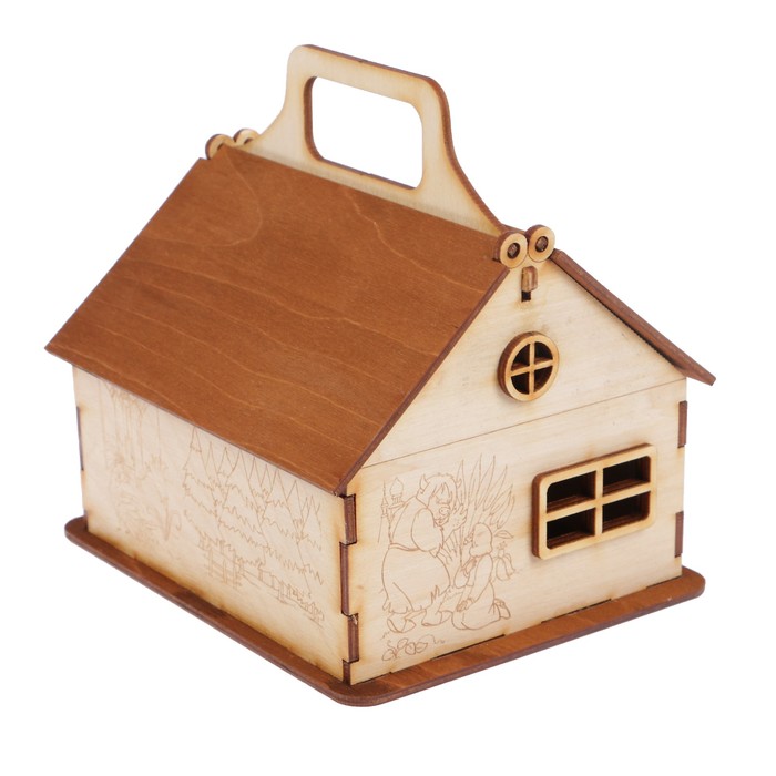 Чайный домик из фанеры "Весна" 16,5х13,5х16,5 см