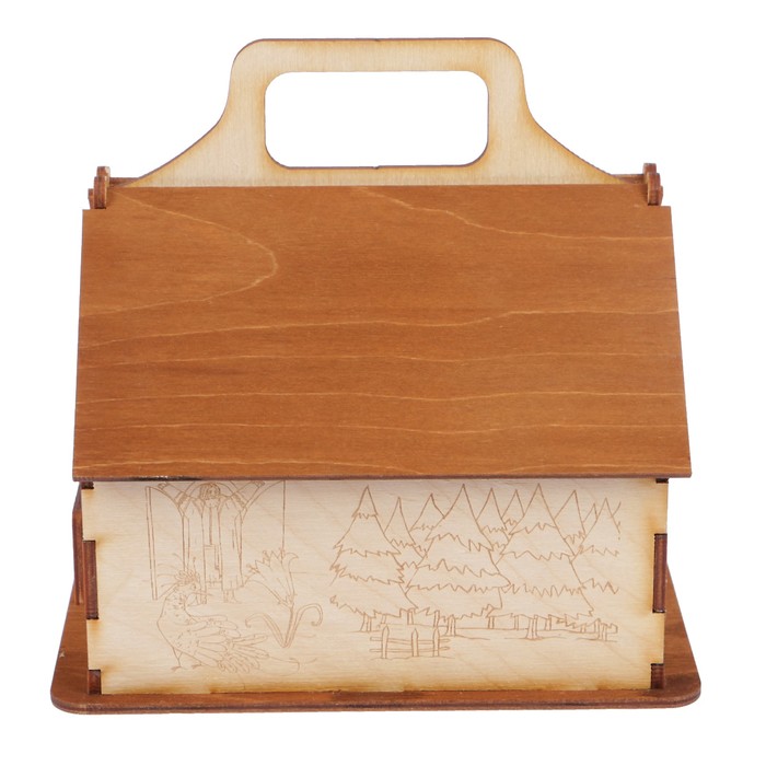 Чайный домик из фанеры "Весна" 16,5х13,5х16,5 см