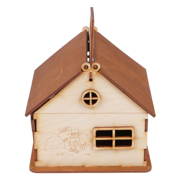 Чайный домик из фанеры "Репка" 16,5х13,5х16,5 см